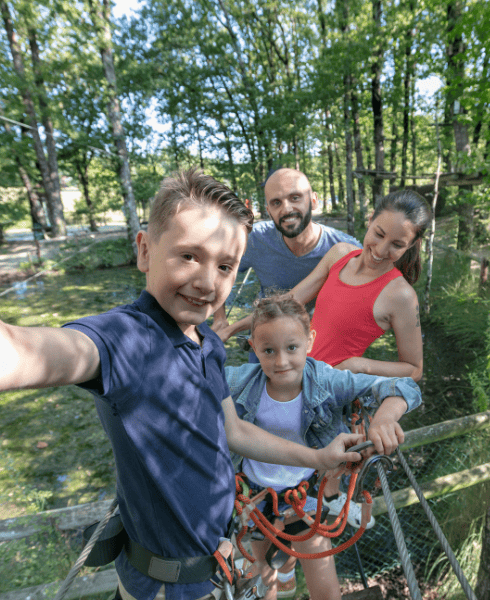 bienfaits de l'accrobranche Domaine de Dienné