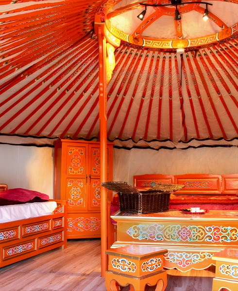 une yourte mongole, pour une impression de voyager loin une yourte mongole, pour une impression de voyager loin